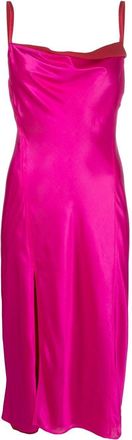 Acne Studios cowl neck slip dress - women - Viscose/Silk/Polyester - 36 - Pink