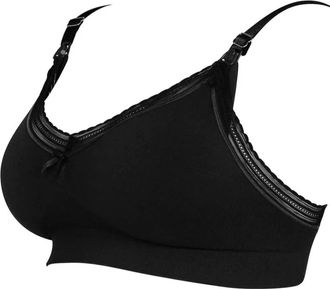 Cache Coeur Milk Maternity + Nursing Seamless Bra In Black