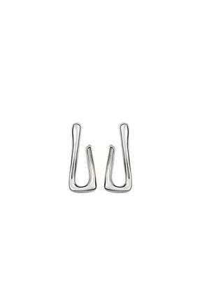 UNOde50 Wave Hoop Earrings in Silver at Nordstrom