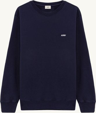 Autry FELPA GIROCOLLO IN COTONE CON LOGO RICAMATO UOMO