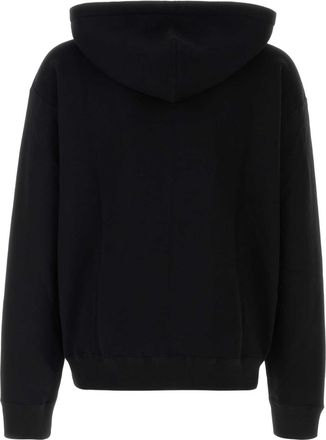 Jil Sander Mens Black Cotton Sweatshirt 001 Exterior: Felpe Sweater