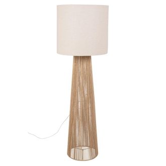 Maisons du monde L&aacute;mpara pie de papel con pantalla de poli&eacute;ster reciclado beige Alt. 141