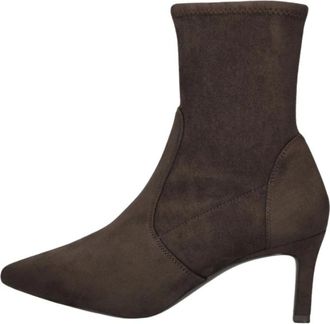 Unisa Lavoy Enkellaars - Dames - Laarzen met Hak - Bruin - 39 EU - Leer - Schoenen