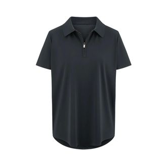Riani Tops, Dames, Zwart, XL, Polo-stijl shirt met ritssluiting