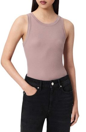 AllSaints Rina Rib Tank in Dusty Lilac at Nordstrom, Size X-Small