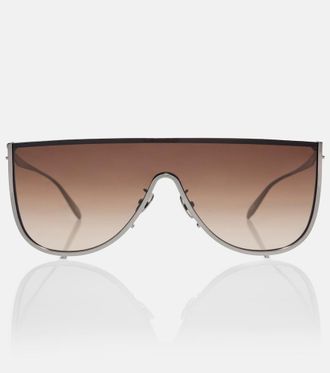 Alaia Ala&iuml;a Lettering Logo flat-top sunglasses