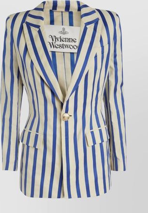 Vivienne Westwood striped pattern cotton blazer