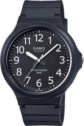 Casio Mens Casual Analog Watch with Black Dial - MW-240-1BV
