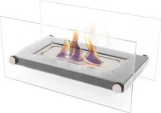 Purline Chimenea de etanol de sobremesa en acero inox