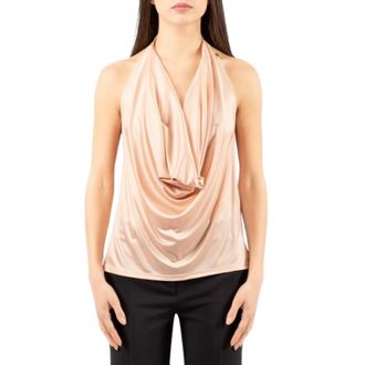 Elisabetta Franchi Dames, Tops, Beige, Maat: S Viscose