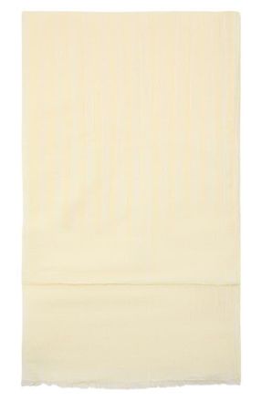 Mango Cotton Blend Scarf in Vanilla at Nordstrom