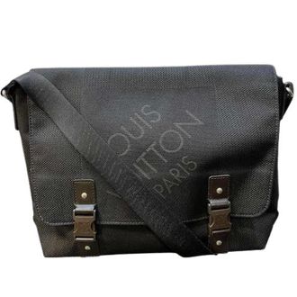 Louis Vuitton Pre-owned Cross Body Bags, male, Black, Size: ONE SIZE Pre-owned Loup Damier Geant Shoulder Bag