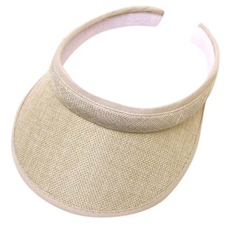 Generic Mother - Daughter Breathable Mesh Visor Hat Set - Adjustable Fit, Ideal for Sun Protection in Outdoor Bonding Activities Beige