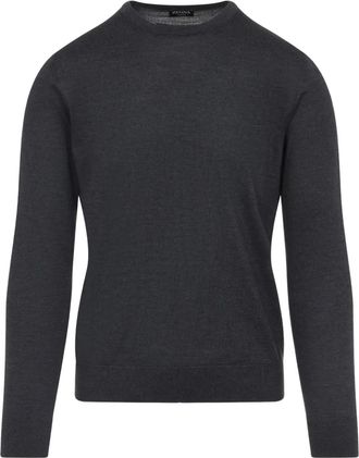 Ermenegildo Zegna Maglione girocollo in cashmere - Grigio