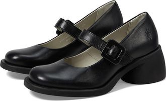 FLY London HUVI044FLY Womens Shoes Black : EU 39 (US Womens 8-8.5) M, Leather
