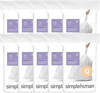 Simplehuman Code Q Custom Fit Liners with Quick Dispense Packs in 200 Liners at Nordstrom, Size Refill