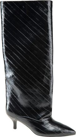 Kenneth Cole Brisbane Kitten Heel Pointed Toe Knee High Boot in Black at Nordstrom, Size 7.5