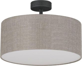 Luminosa Light Designs TK Rondo L&aacute;mpara de techo cil&iacute;ndrica de lino de 40 cm, 4 bombillas E27