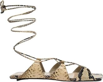 The Attico Renee Sandal - Dames - Sandalen - Veelkleurig - 39 EU - Leer - Schoenen
