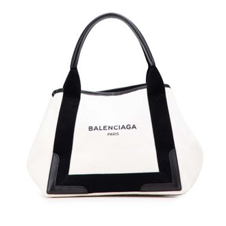 Balenciaga Cabas Tas van Canvas met Leren Accent