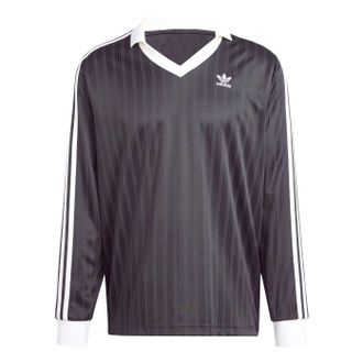adidas Adicolor Pique Long Sleeve T-Shirt Black IZ4808