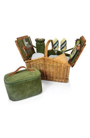 Picnic Time Somerset Wicker Picnic Basket in Medium Brown at Nordstrom Rack