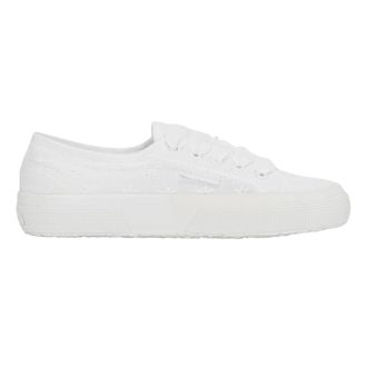 Superga Dames/Dames 2750 Sangallo Flower Trainers (Totaal Wit)