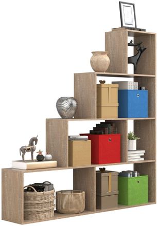 ebuy24 Libros Divisores De Estantes De Madera Dubila L 163x155x29 - Vcm