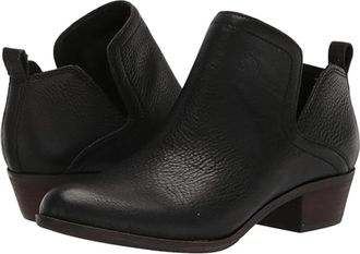 Lucky Brand Bollo Chop Out Boots Womens Black Almond Toe Booties LION434