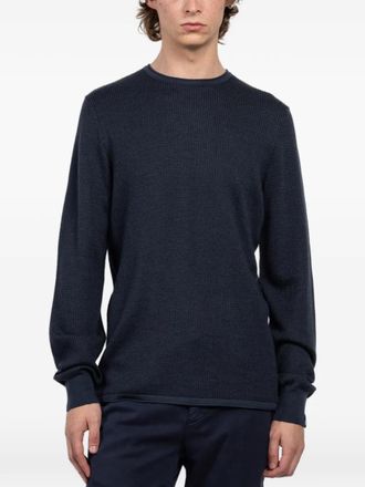 Rag & Bone Gregory waffle-knit sweater - Blue