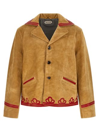 Bode Cowhide Leather Mens Jacket