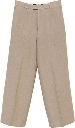 Jacquemus The Tempo pants - Heren - Wijde Broeken - Beige - XL - Katoen - Broeken