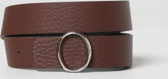 Orciani Cintura in pelle a grana reversibile Orciani