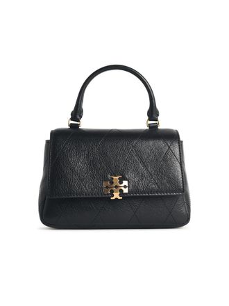 Tory Burch Schwarze Lear-Minitasche Charlie Matelass&eacute; von Tory Burch
