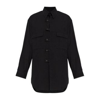 Yohji Yamamoto Camicia con tasche - - Shirts - Uomo - Nero - L