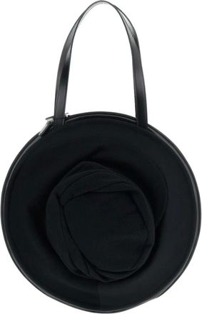 Junya Watanabe Jr-K215 Ronde Tas - Dames - Tassen - Zwart - Maat: ONE Size Zijde