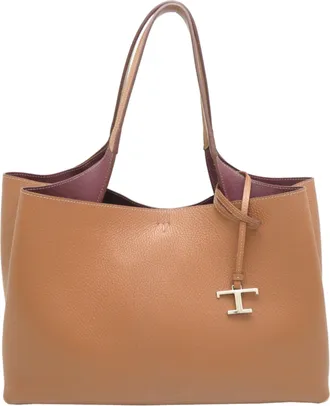 Tod's Brown Leather Tote Bag (Pre-Owned)