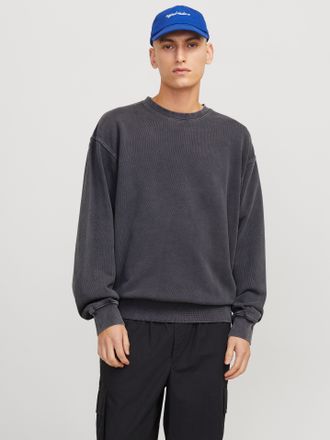 Jack & Jones Sweatshirt »JJECHARGE FADED SWEAT CREW NECK NOOS« mit Rippbündchen