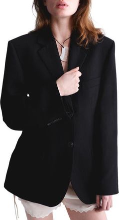 Mango Two-Button Blazer in Black at Nordstrom, Size X-Small