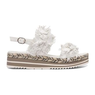 Pons Quintana Wedges, female, White, 5 UK, Leather Wedge Sandals