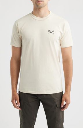 Dark Seas Go-To V2 Embroidered T-Shirt in Cream at Nordstrom, Size Xx-Large