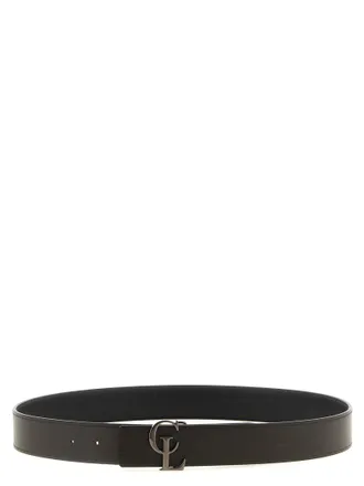Christian Louboutin CL Reversible Logo Buckle Belt - Black