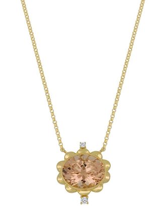Bony Levy 18K 2.50 ct. tw. Diamond & Morganite Necklace