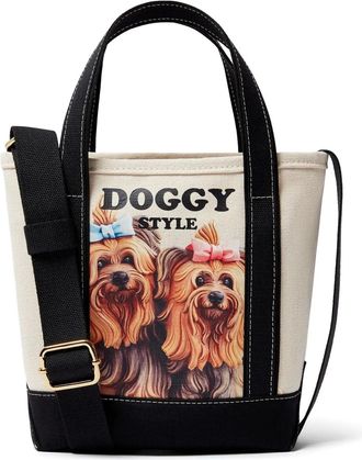 Stella McCartney dog-print tote bag - Neutrals