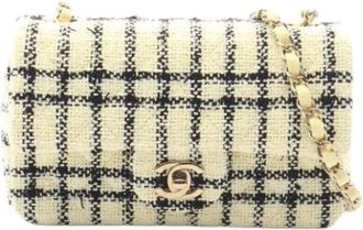 Chanel Pre-owned Vintage Fabric Shoulder Bag - Dames - Vintage Schoudertas - Beige - ONE Size - Vintage