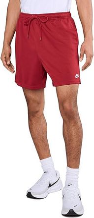 Nike Club Mesh Flow Shorts Mens Workout Team Crimson/White : 2XL 7, Polyester