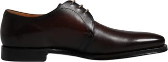 Dolce & Gabbana Black Leather Lace Up Men Derby Formal Mens Shoes