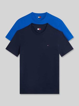Tommy Jeans Slim Fit T-Shirts aus reiner Baumwolle im 2er-Pack in Royal, Gr&ouml;&szlig;e XXL