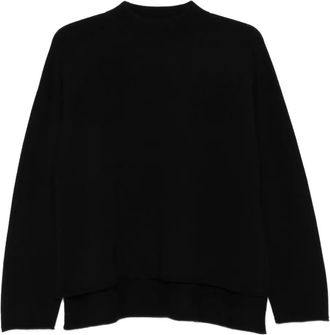 Drykorn high-neck long-sleeves sweater - women - Virgin Wool - L - Black