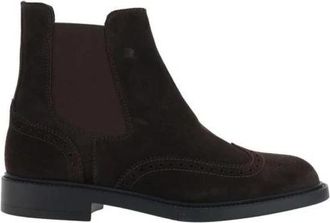 Fratelli Rossetti Suede Wingtip Chelsea Laarzen - Heren - Chelseaboots - Bruin - 43 1/2 EU - Su&egrave;de - Schoenen